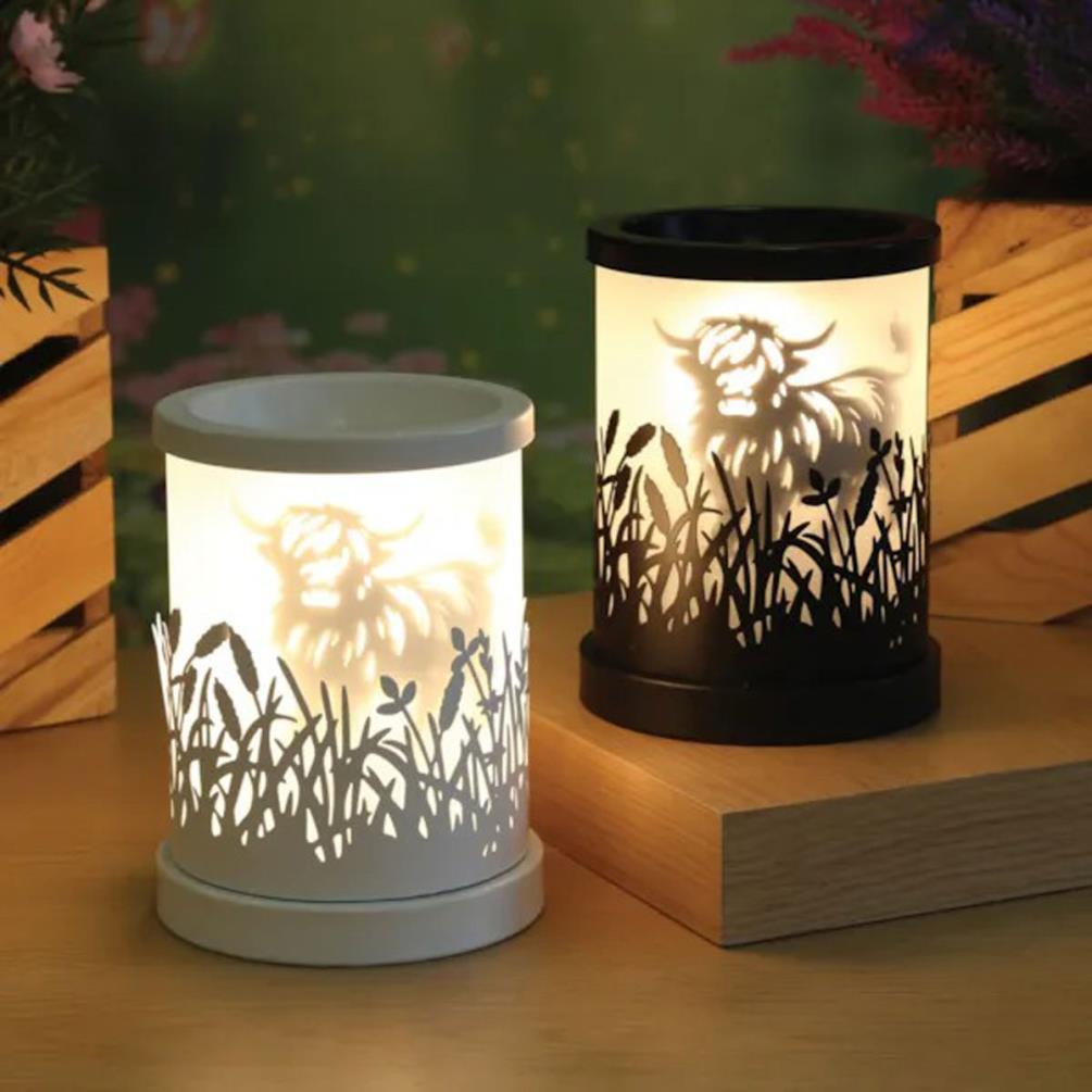 Aroma Black Highland Cow Electric Wax Melt Warmer Extra Image 2